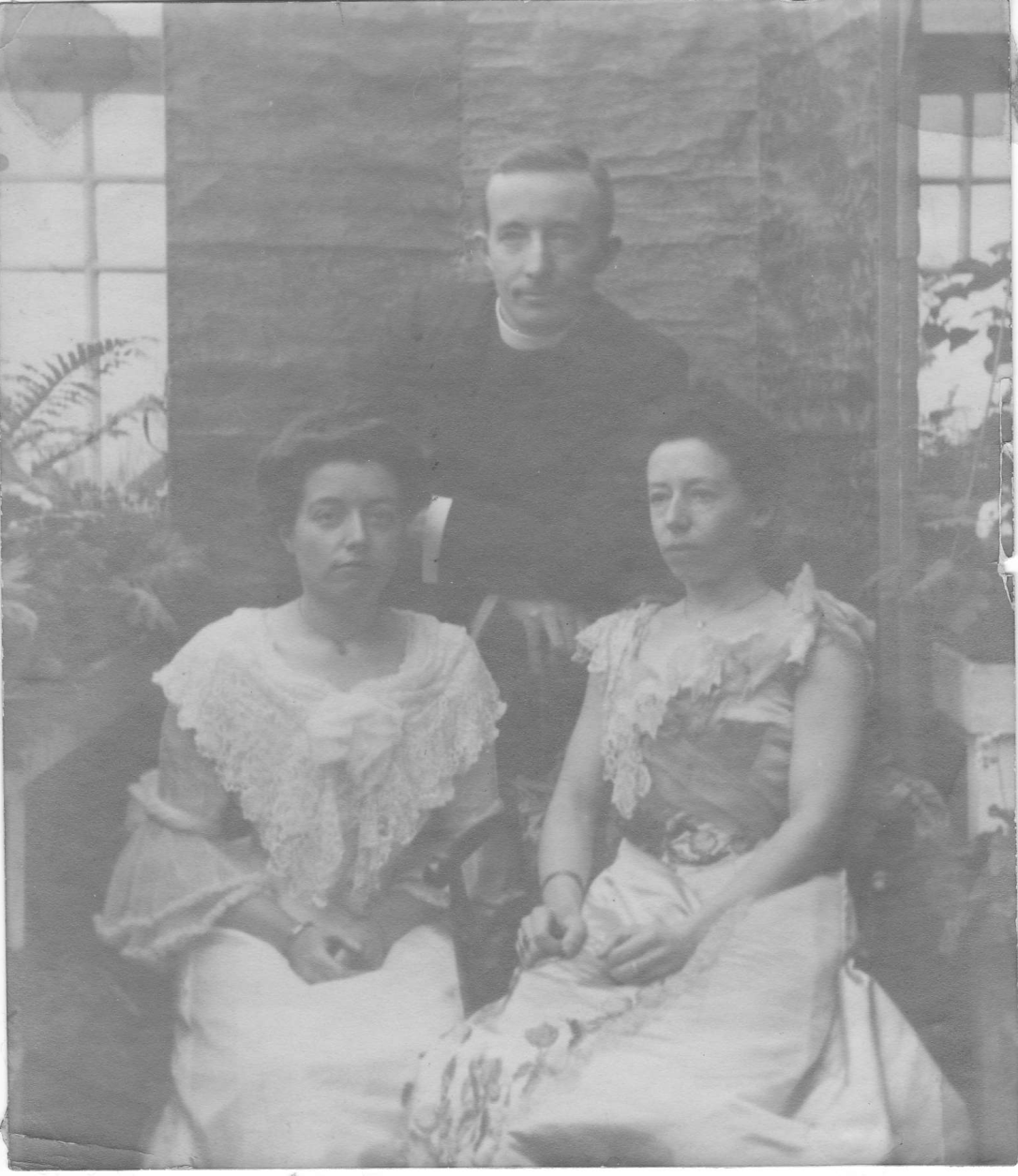 James Fenning with Mabel and Fanny